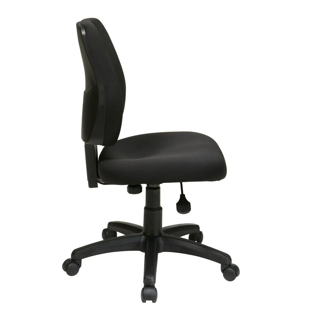 Deluxe Task Chair with Ratchet Back Height Adjustment without Arms