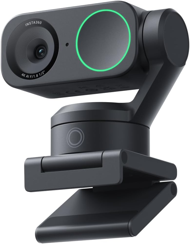 Insta360 Link 2 - PTZ 4K Webcam for PC/Mac