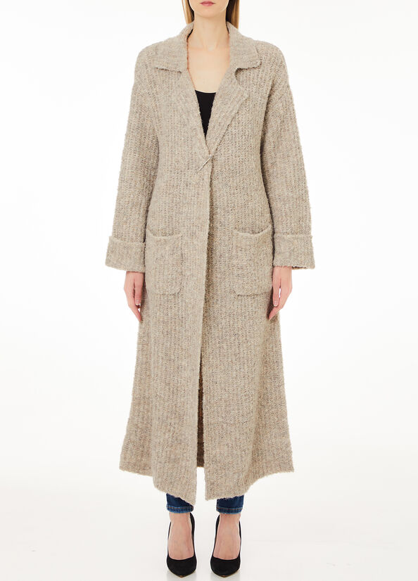 Cappotto in maglia di lana