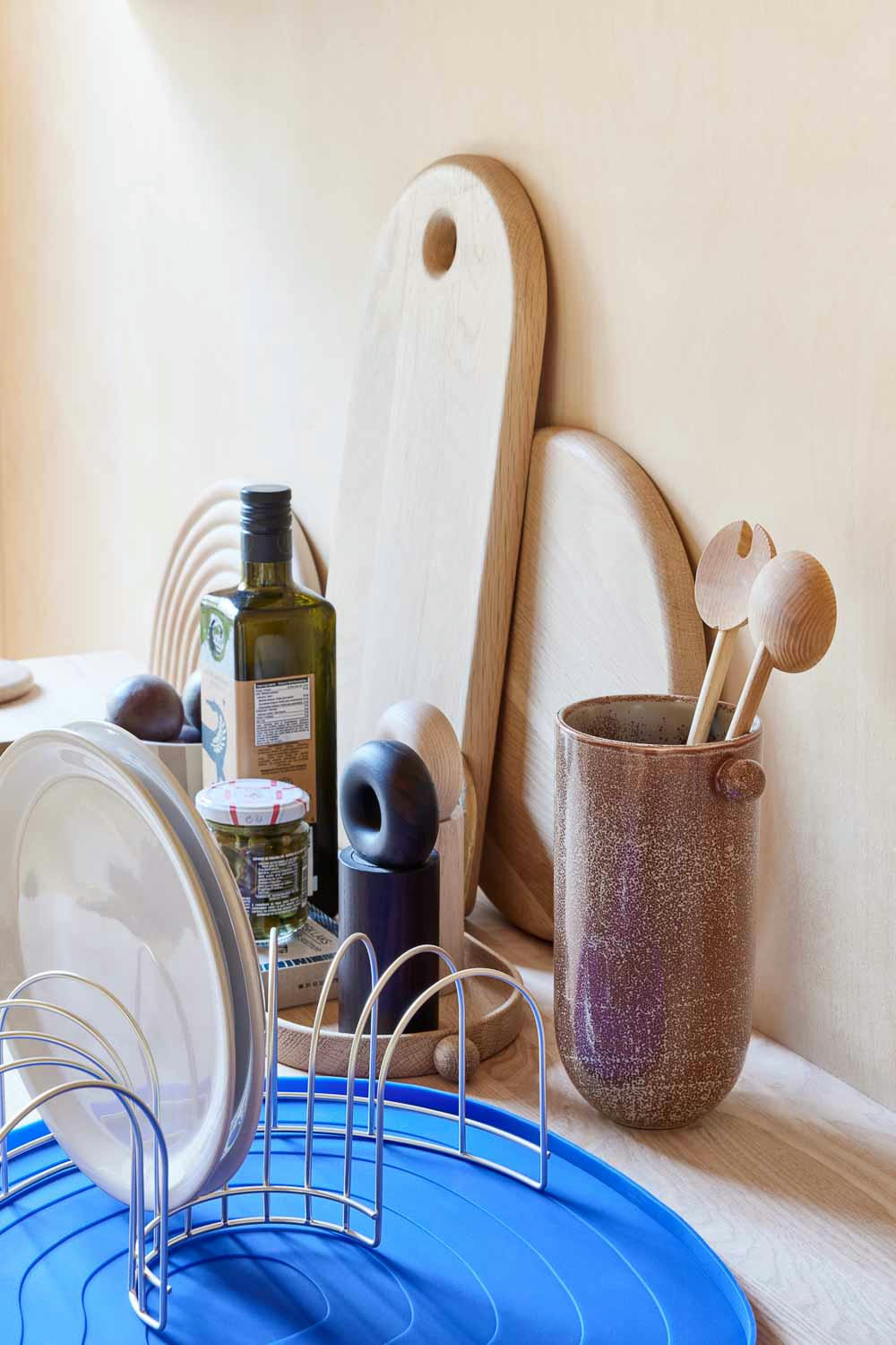 SAGA - Vase marron en grès Ø13,5xH20,5cm