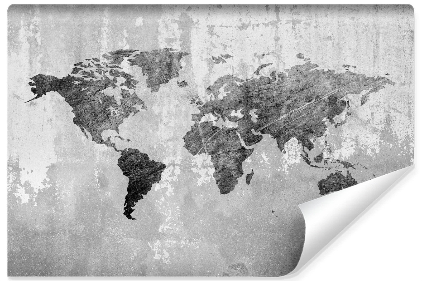 Fototapeta Do Biura Nowoczesna Mapa Świata 90x60cm