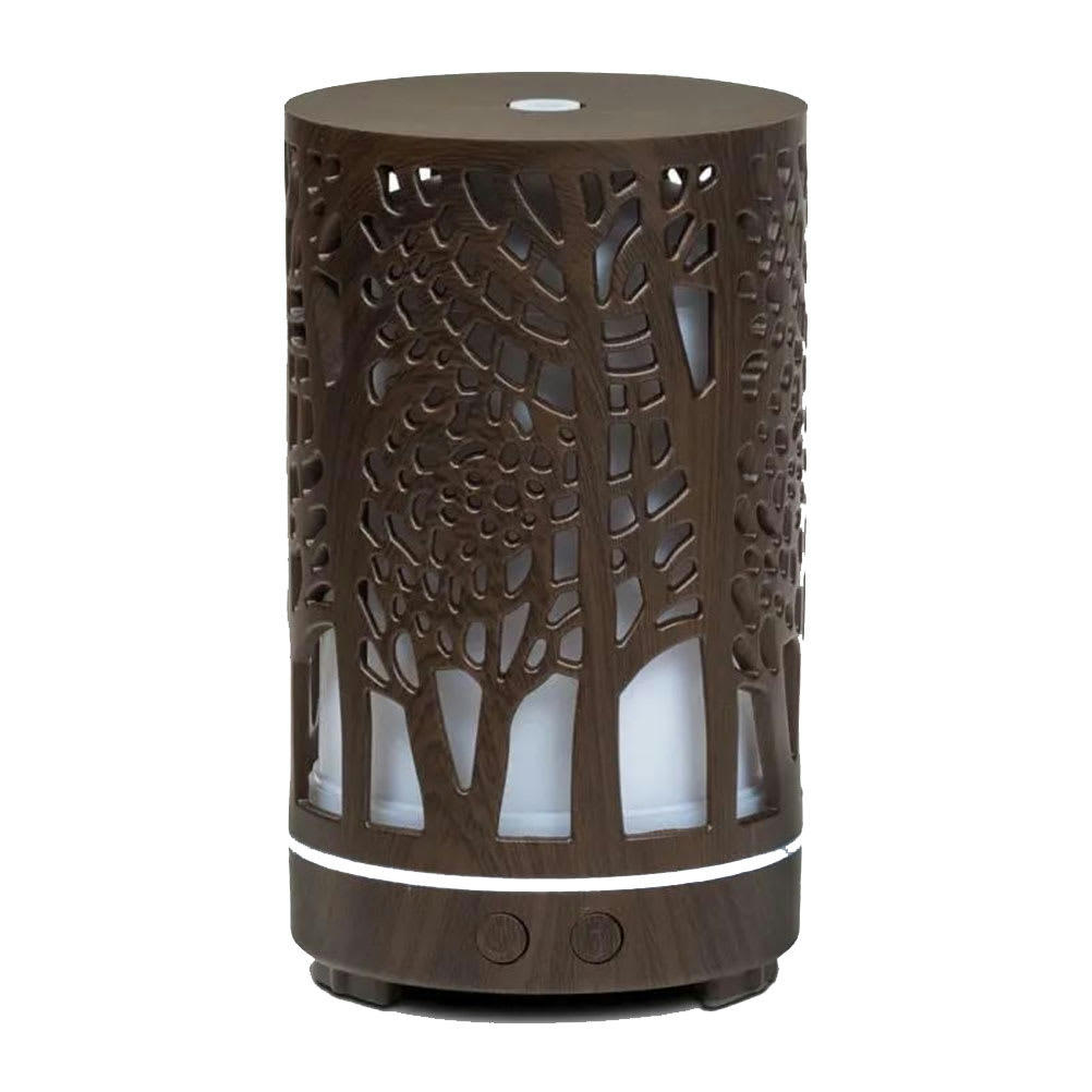 FOREST - Diffuseur marron ultrasons lumineux d'huiles essentielles