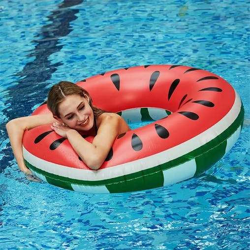 NNEOBA Watermelon Swimming Ring Inflatable Pool Float