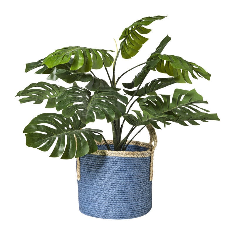 Mand colors - blauw/bruin - &Oslash;21x18 cm