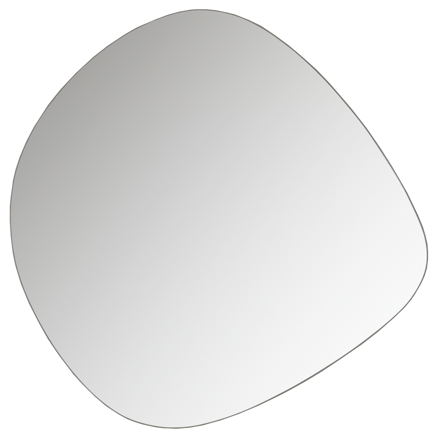 WOOOD spiegel Philou - Glas/Metaal - Zwart - 60x59x0,5