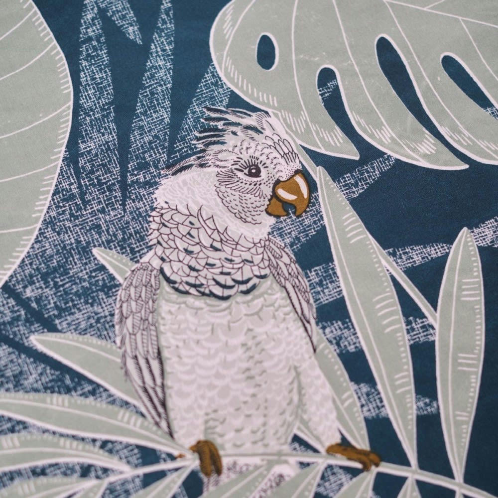 - Parure de couette 100% coton 57 fils imprimée 240x220 2 taies