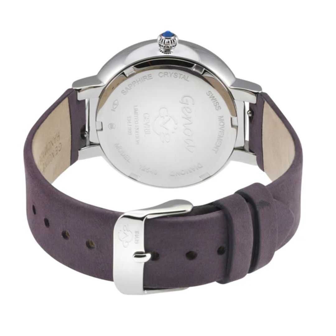 GV2 Genoa Diamond Moon Phase 37mm Women's Swiss Watch