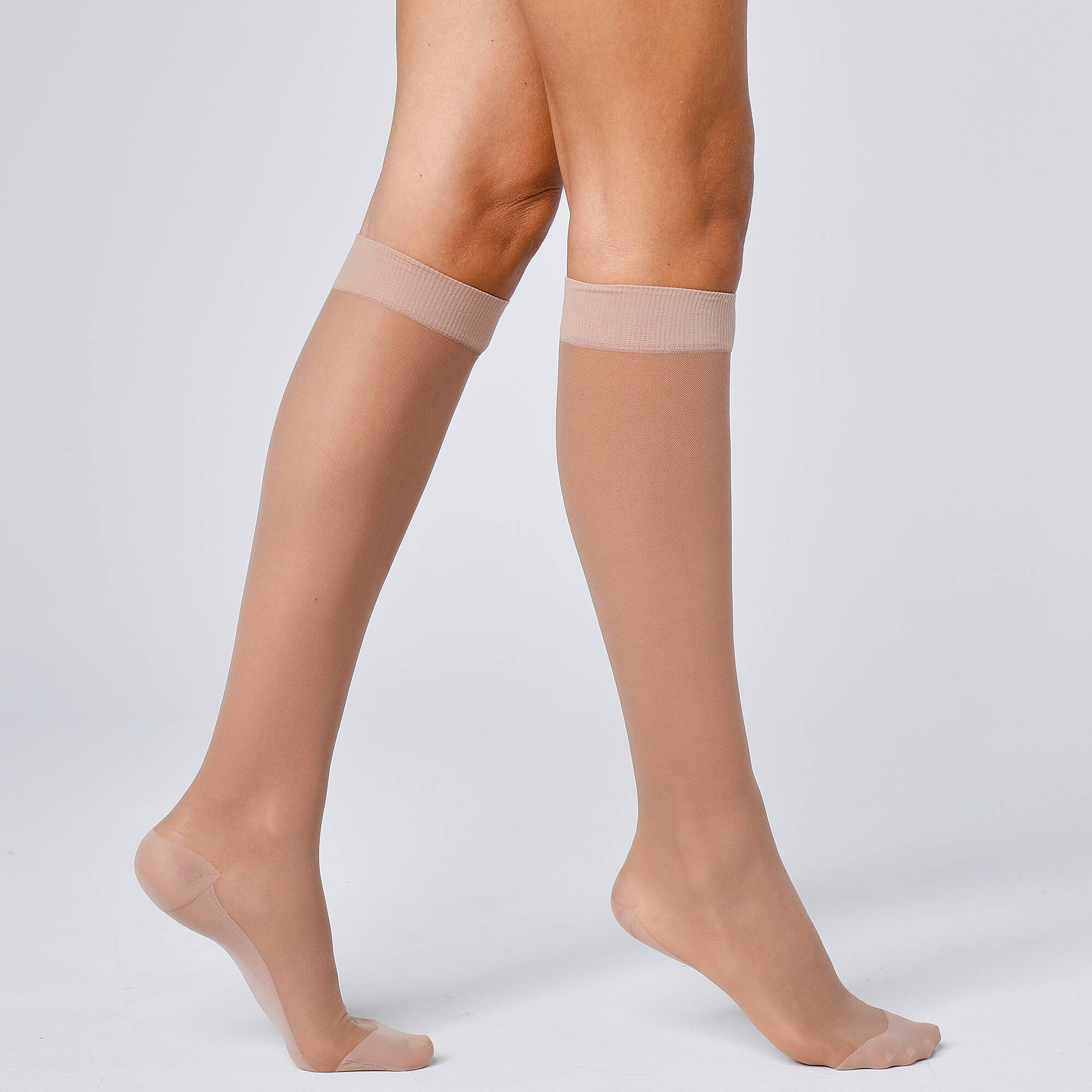 Mi-bas anti fatigue 70 deniers - lot de 2 paires
