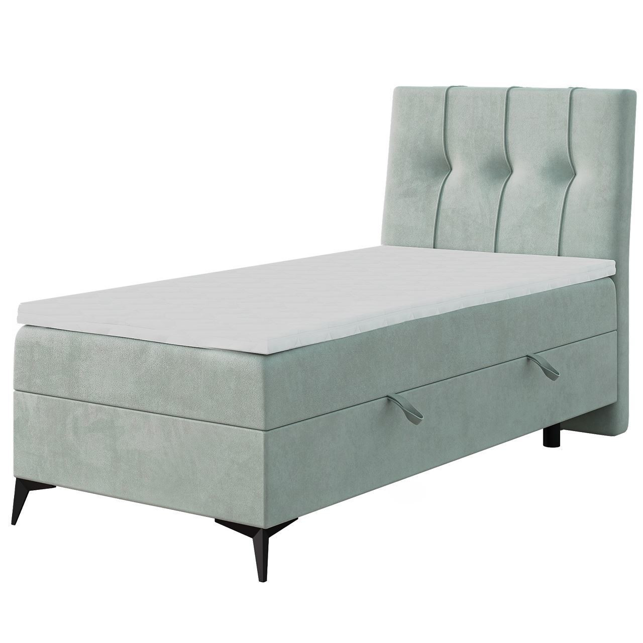 Łóżko kontynentalne LIME 90x200 prawy magic velvet 2259