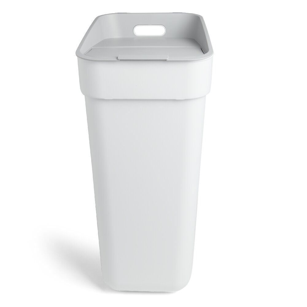 Poubelle de tri blanche 30L