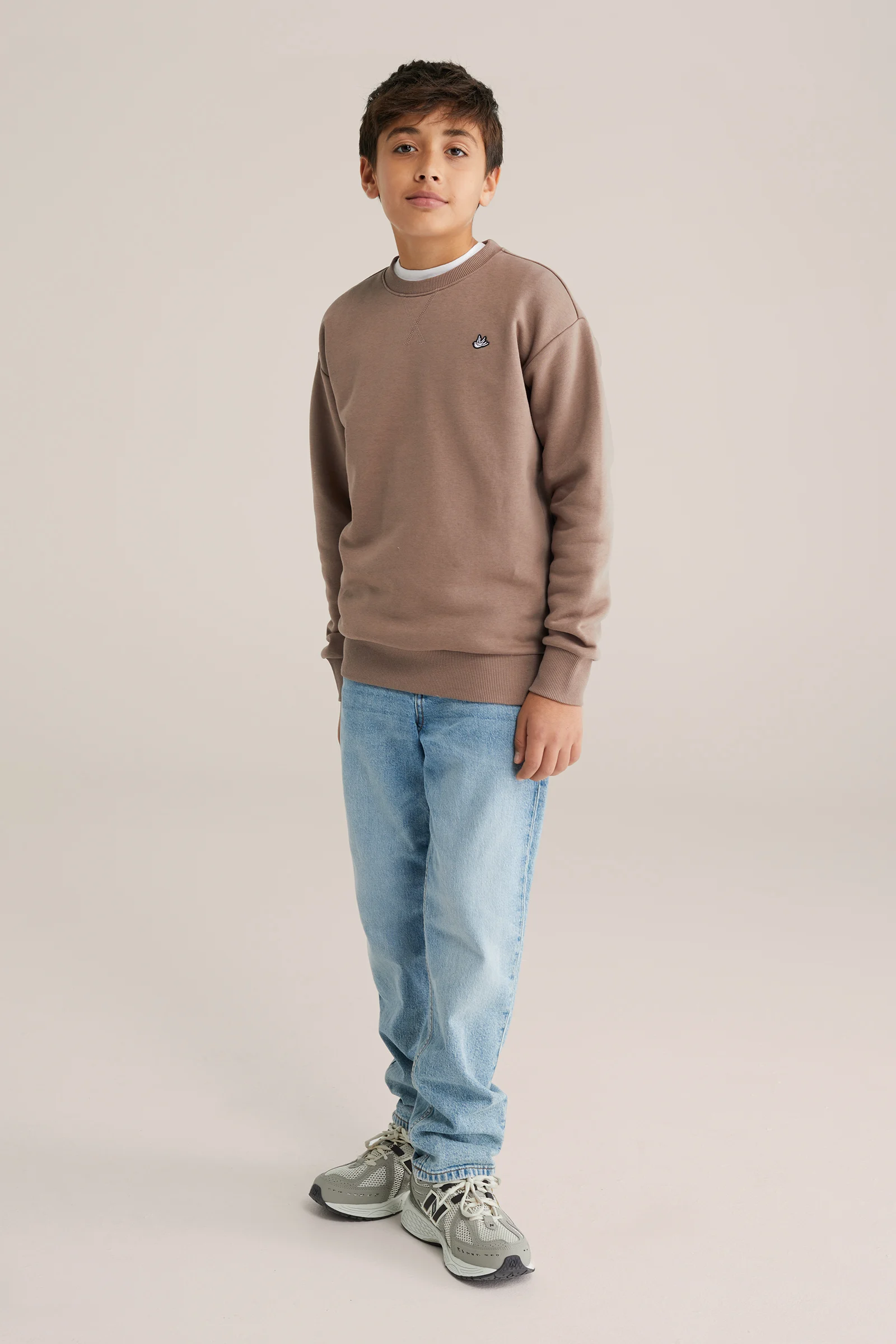 Jongens regular fit sweater met embroidery