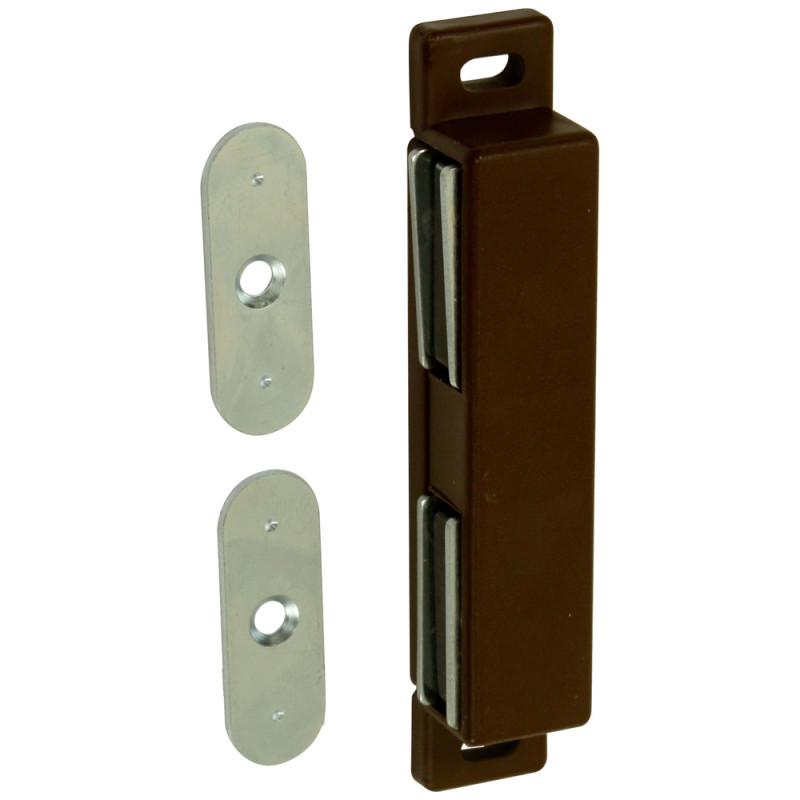 Loqueteau magnétique double 5 kg brun TEKNIBOX
