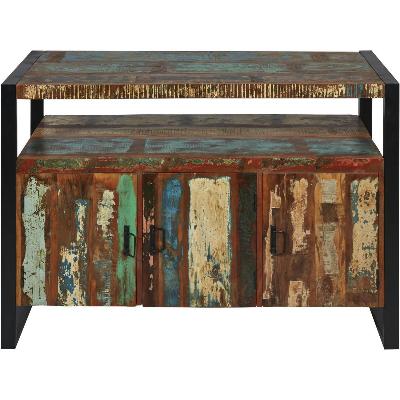 - Bahut 3 portes Marron - Bois recyclé