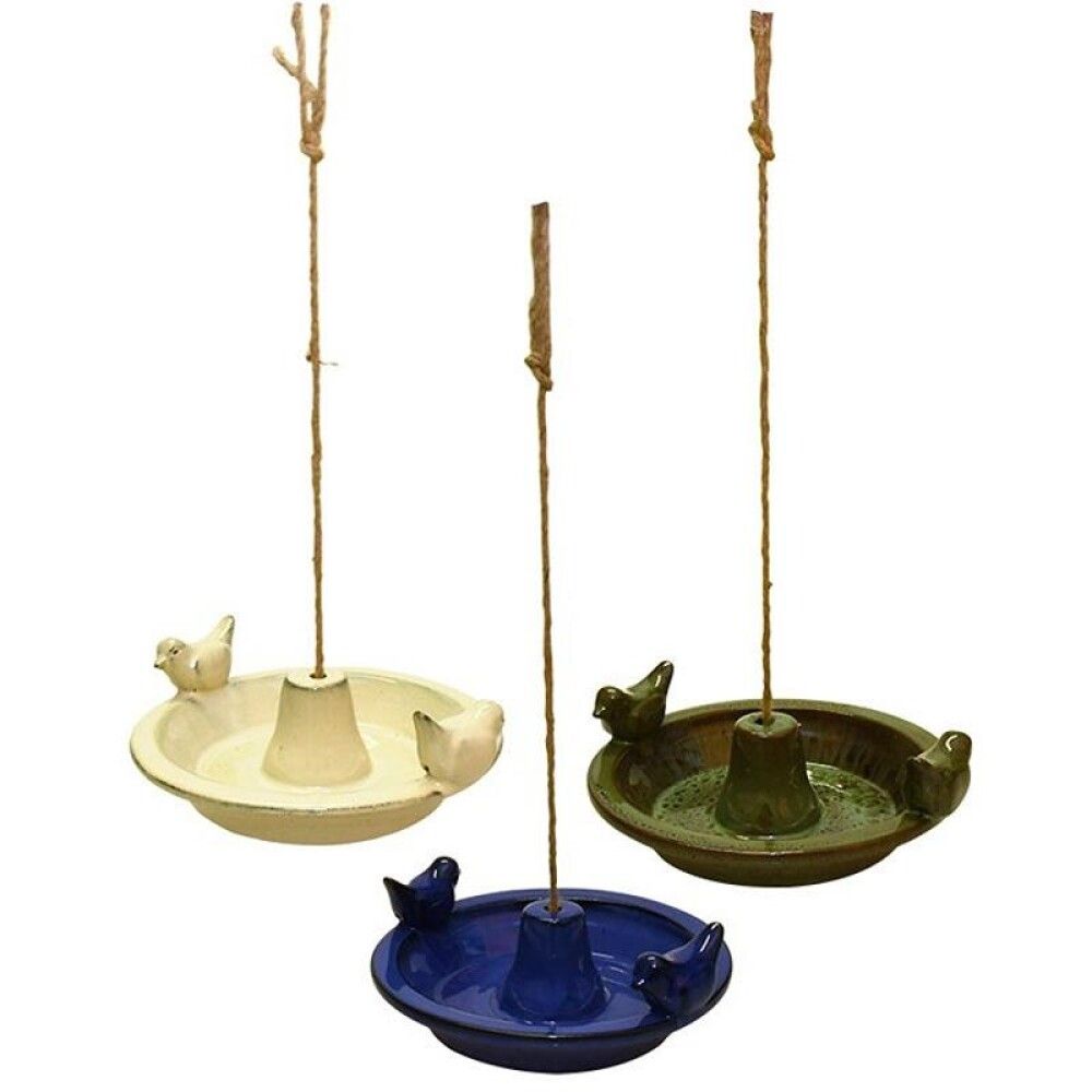 FUGLEBAD GARDENLIFE HENGENDE KERAMIKK ASSORTERT 30X27,6X10,2 CM
