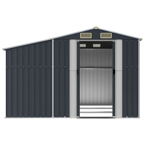 NNEVL Garden Shed Anthracite 277x279x179 cm Galvanised Steel