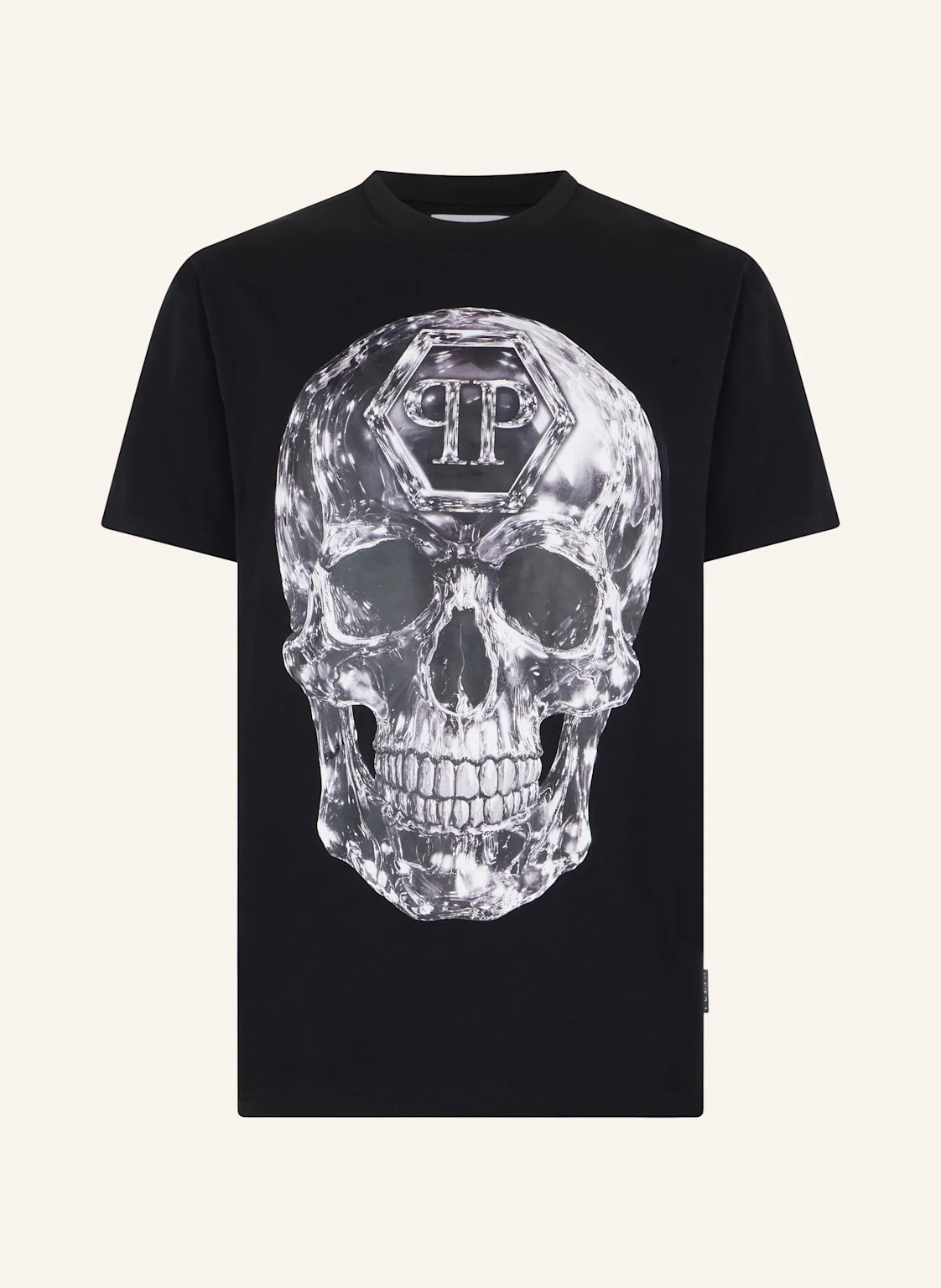 PHILIPP PLEIN Kurzarm-Rundhals-T-Shirt SKULL