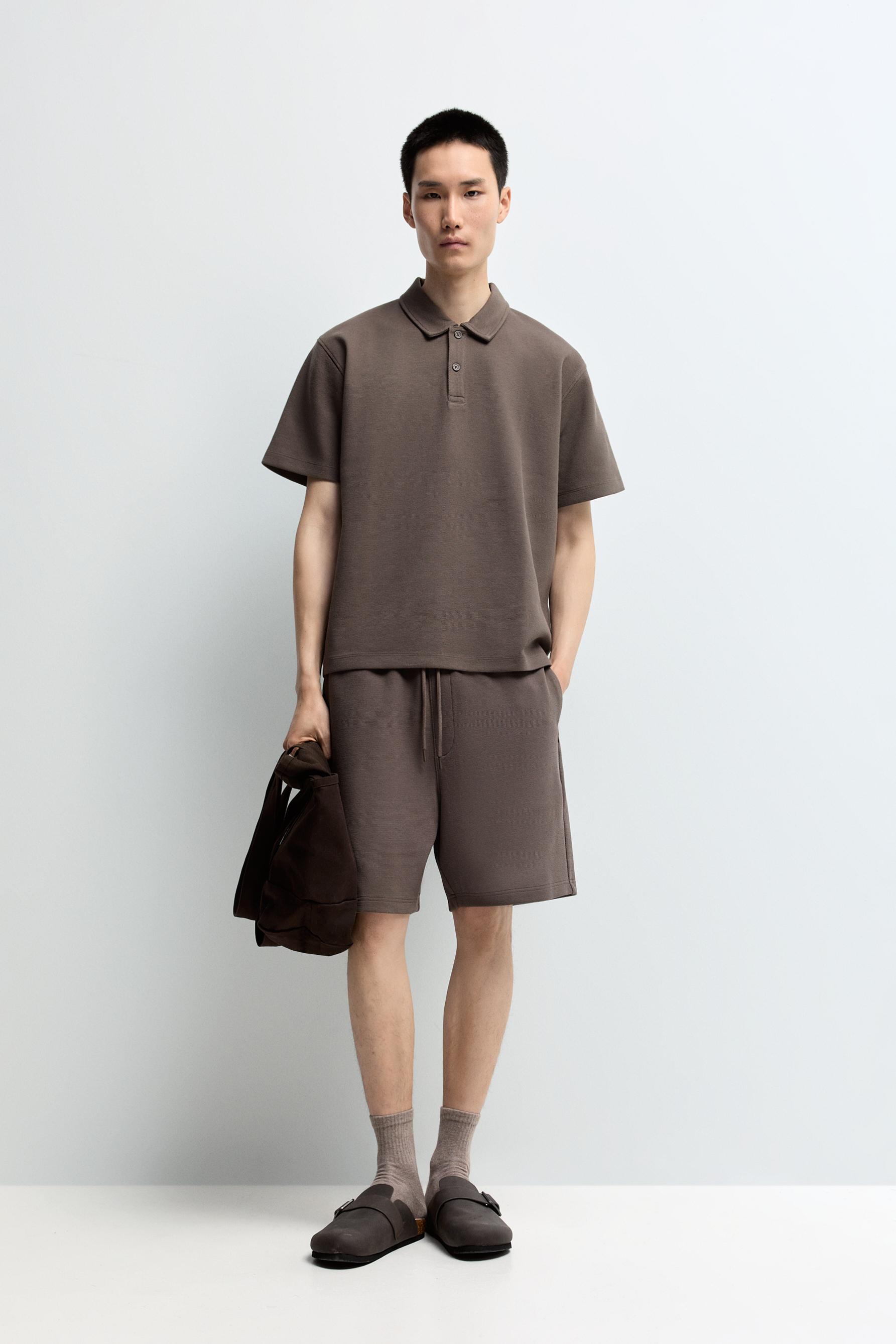 Polo interlock textura