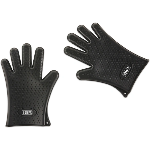 Grillhandschuh, Silikon, Einheitsgröße, schwarz