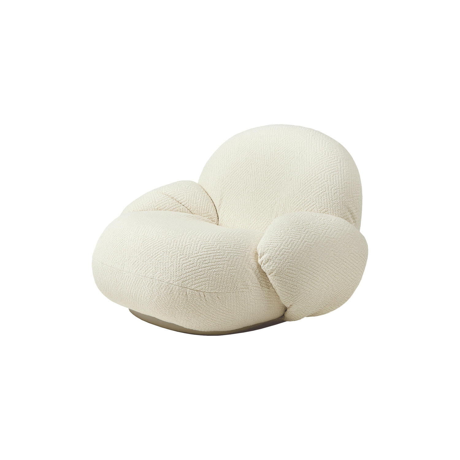 Pacha Lounge Chair with Armrests, Dora Boucle 0001