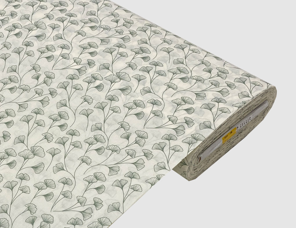 Dekostoff Ginkgo Grün