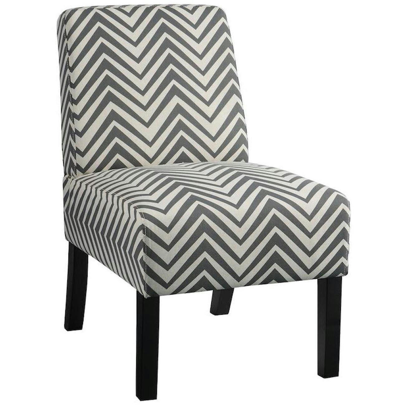 FADA - Fauteuil assise tissu gris pieds bois