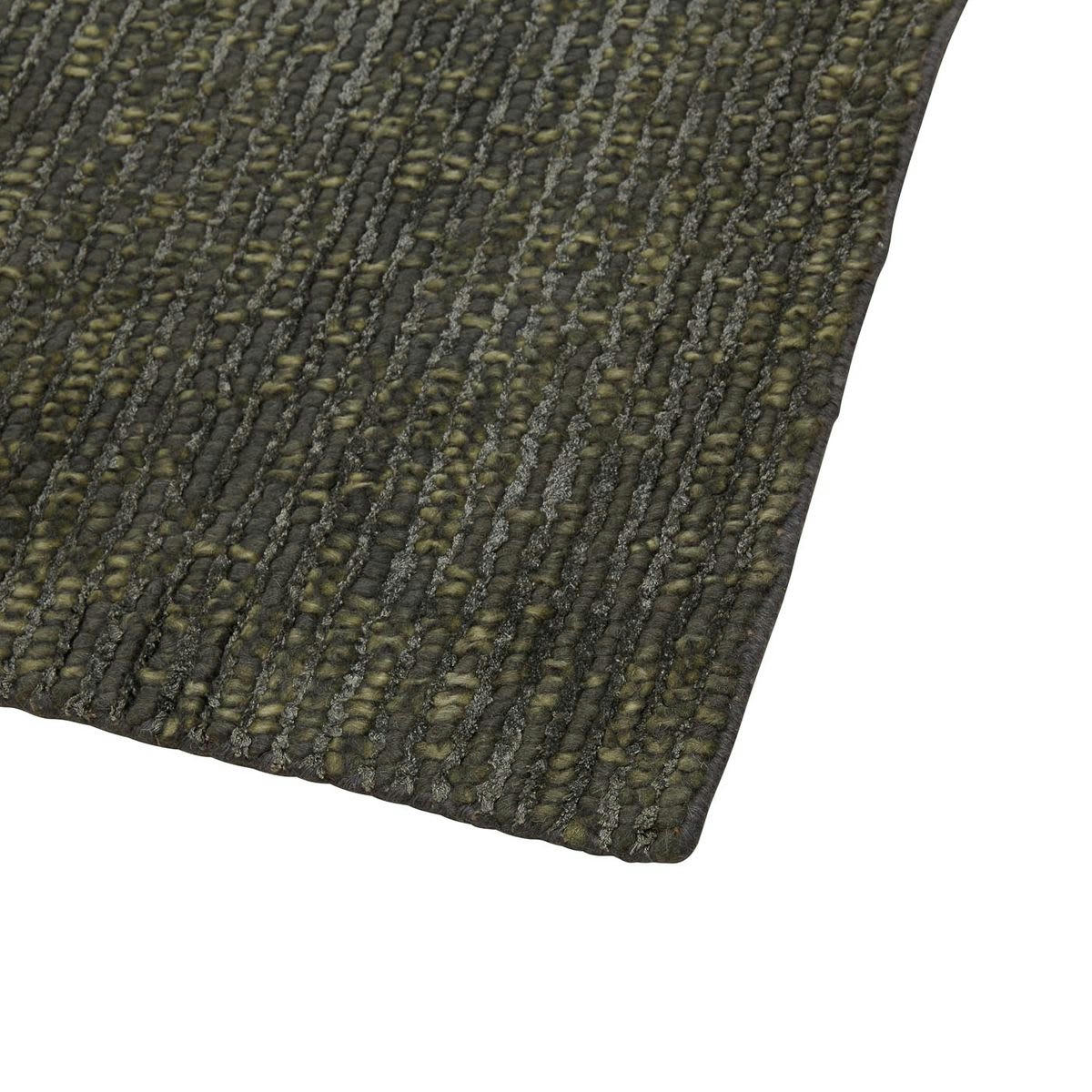 BORI - Tapis laine de Nouvelle-Zélande gris 170 x 120 cm