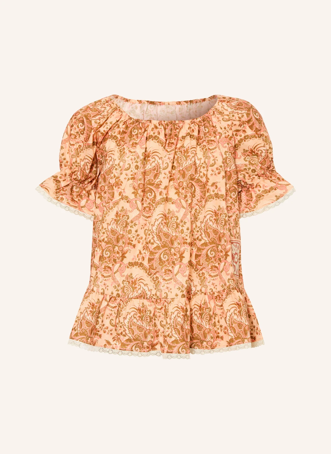 ZIMMERMANN Blusenshirt ASTER mit Rüschen und Spitze