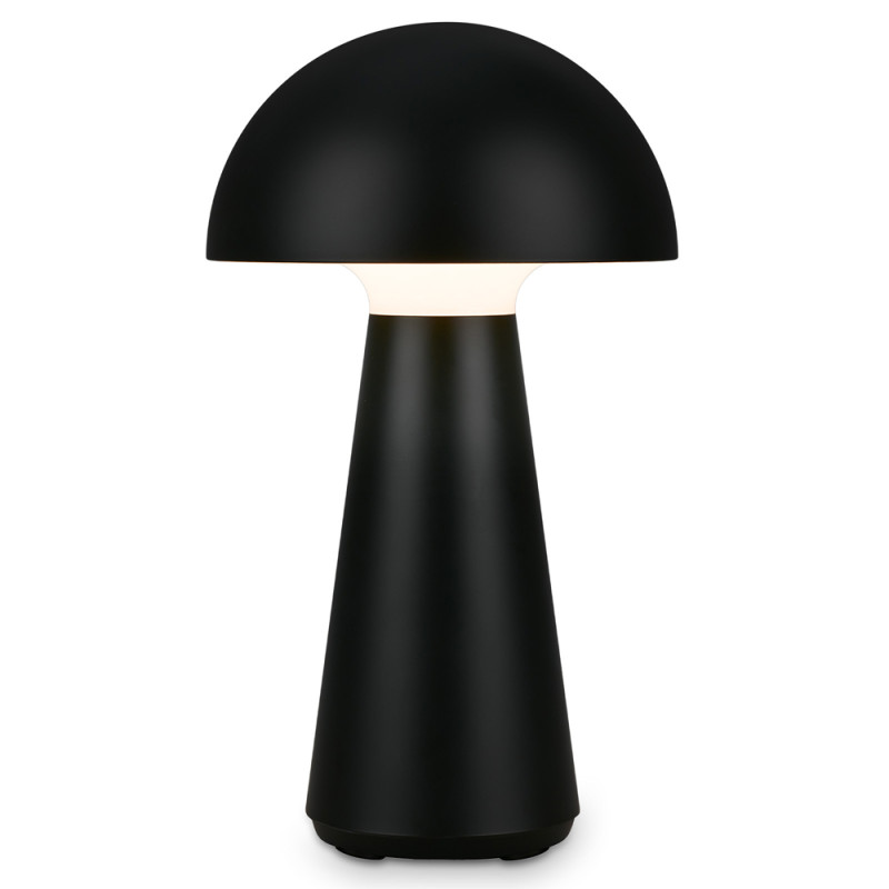 Lampe de table rechargeable LED noire 28 cm 2,6 W BRILONER