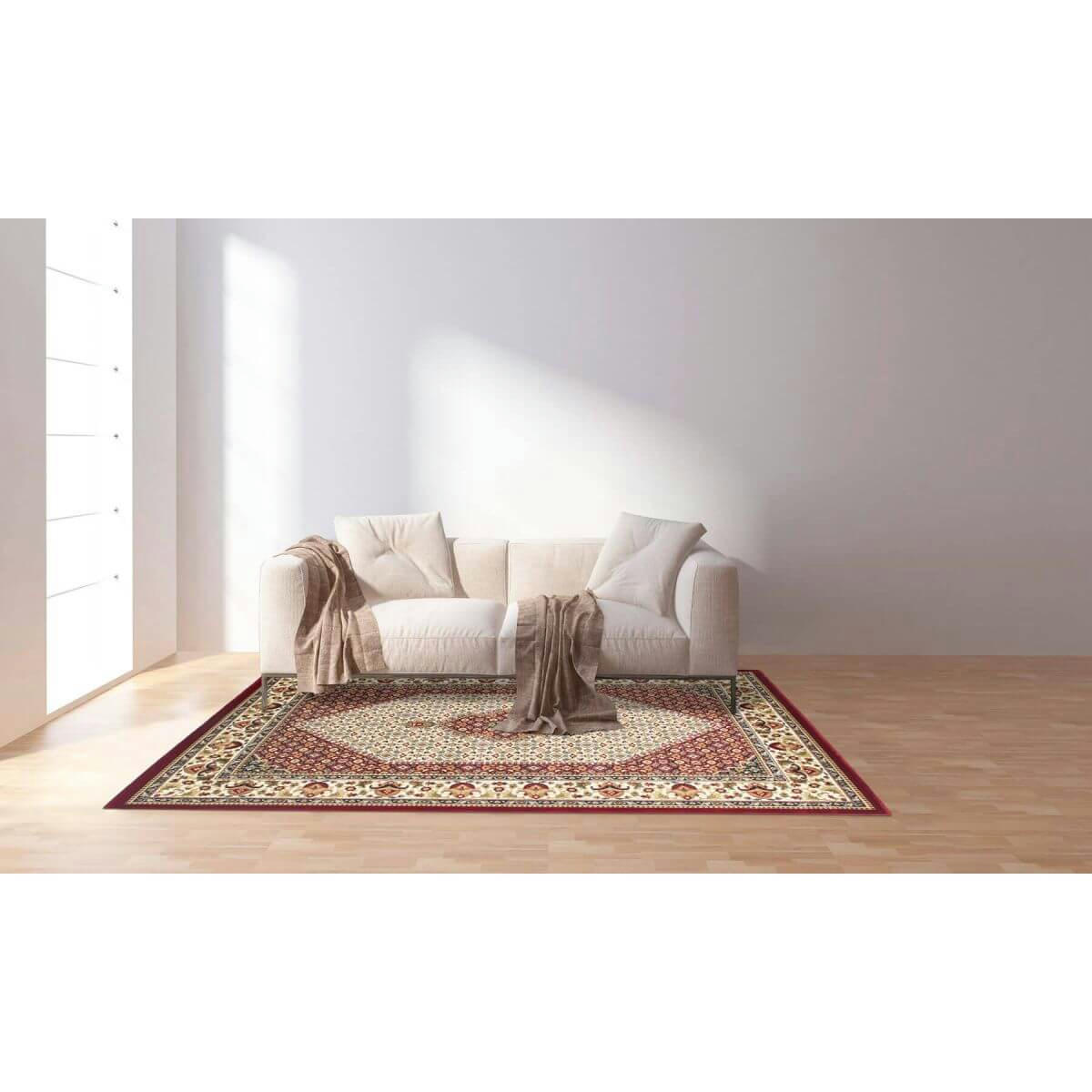 MOUNIA - Tapis  orientale en polypropylène rouge 120x170