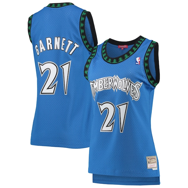 Kevin Garnett Minnesota Timberwolves Women's  Hardwood Classics Swingman Jersey - Blue