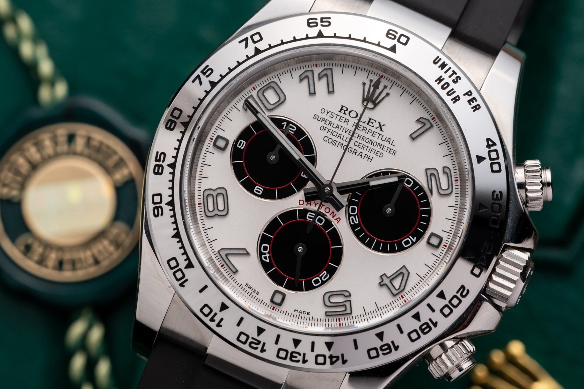 Rolex Daytona 116509LN 904L Steel White Arabic Dial 40mm Oysterflex Super Clone