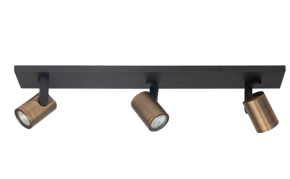 Highlight spot HALO - 3 lichts - 65 x 15  cm - zwart brons
