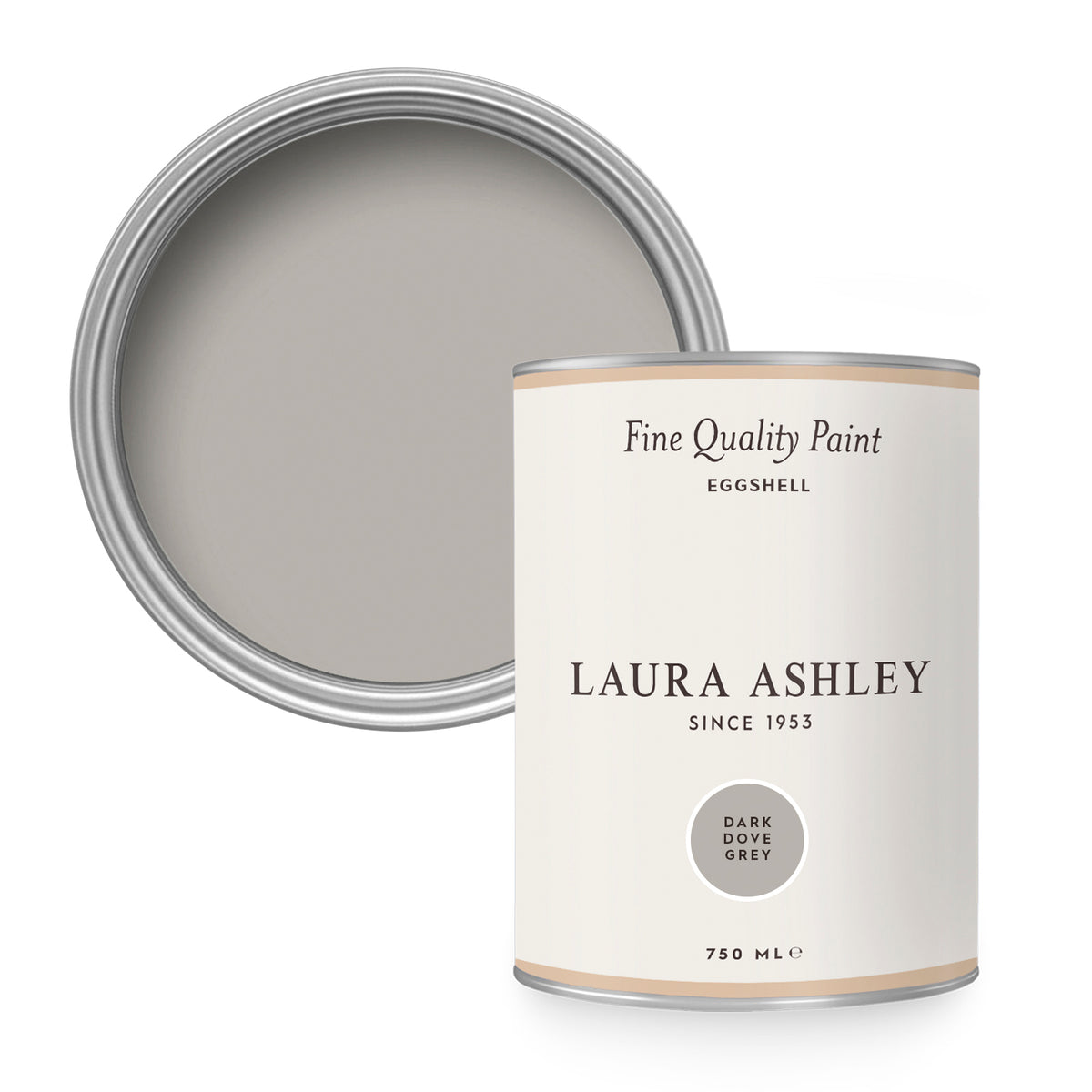 Laura Ashley Zijdeglanslak - Dark Dove Grey - Grijs - 750ml