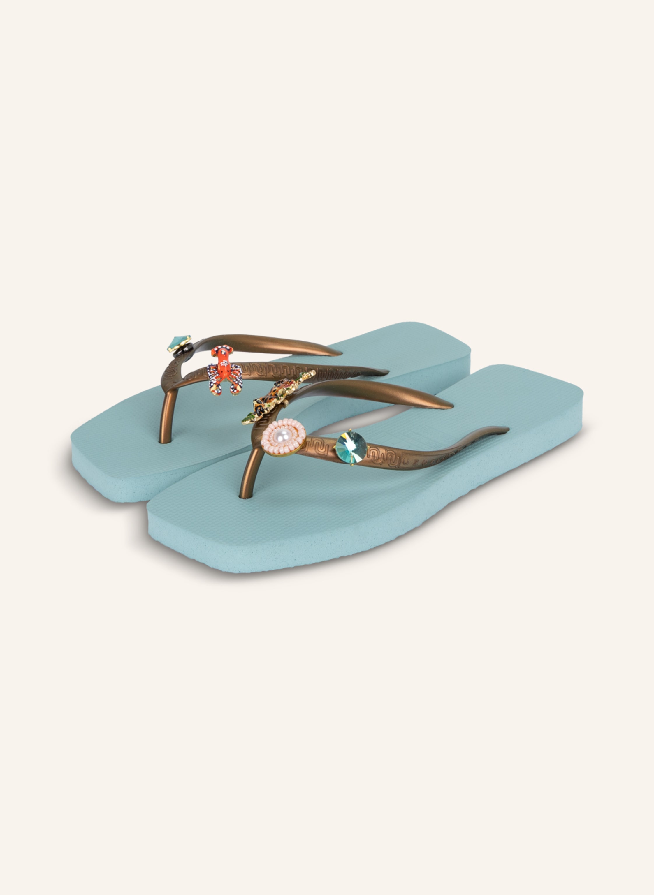 uzurii Flip Flop FLORE SQUARE GRANDE