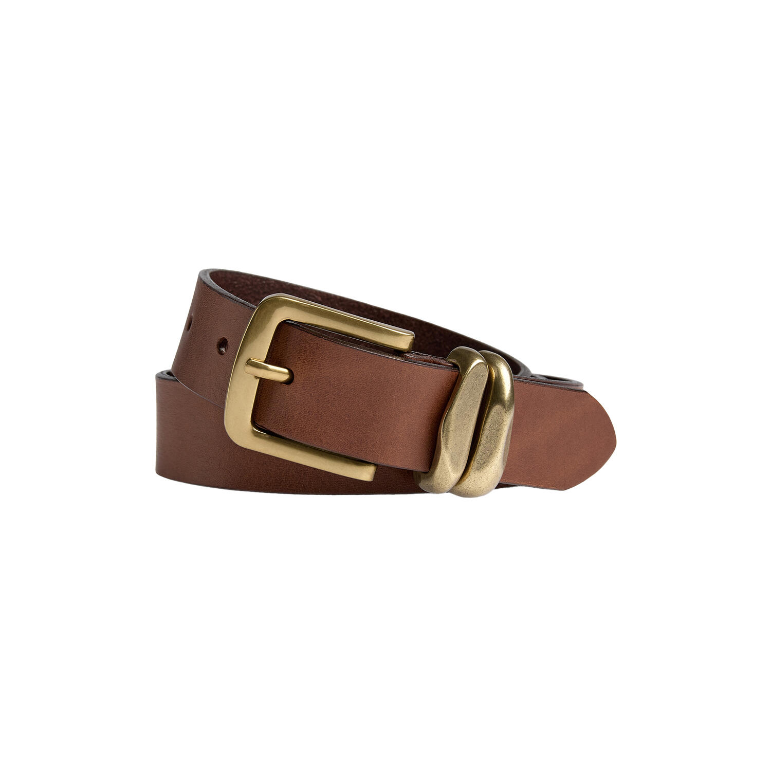 AdleyMBG Belt, cognac w/br. gold
