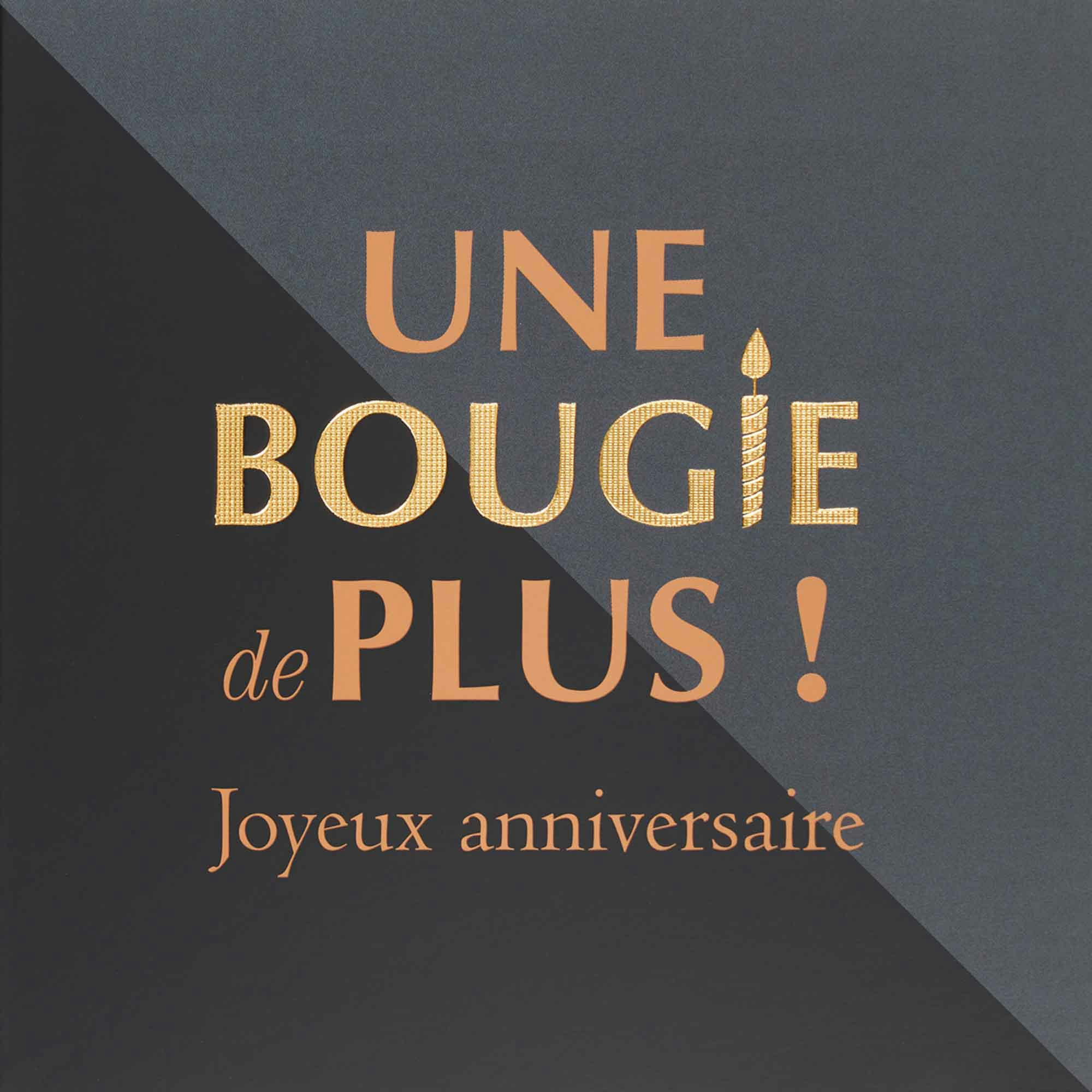 - Carte anniversaire une bougie de plus