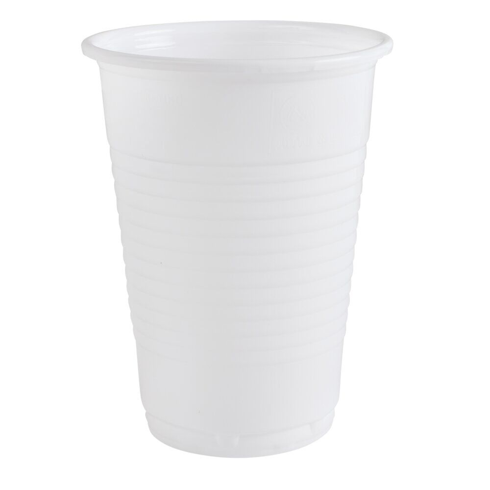 Gobelet plastique x100 blanc 200ml
