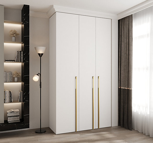 Armoire Como 3 a portes battantes H. 245 x L. 130 x P. 50, 3 portes