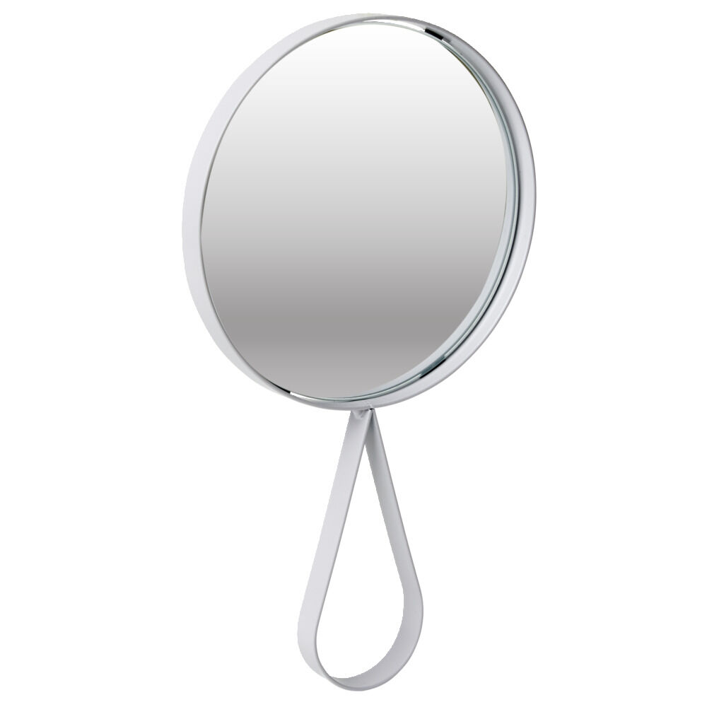 Miroir avec cadre métal rose 14x25cm