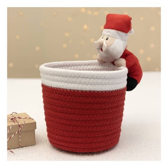 Santa Rope Basket 15cm