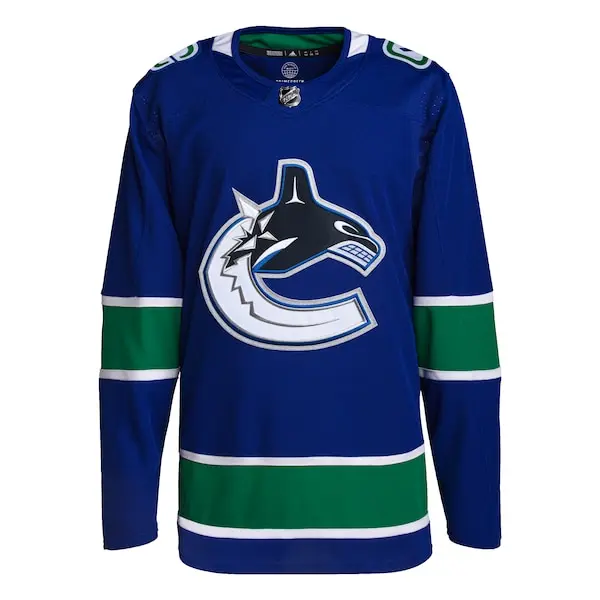 Vancouver Canucks adidas Home Primegreen Authentic  Custom  Jersey - Royal
