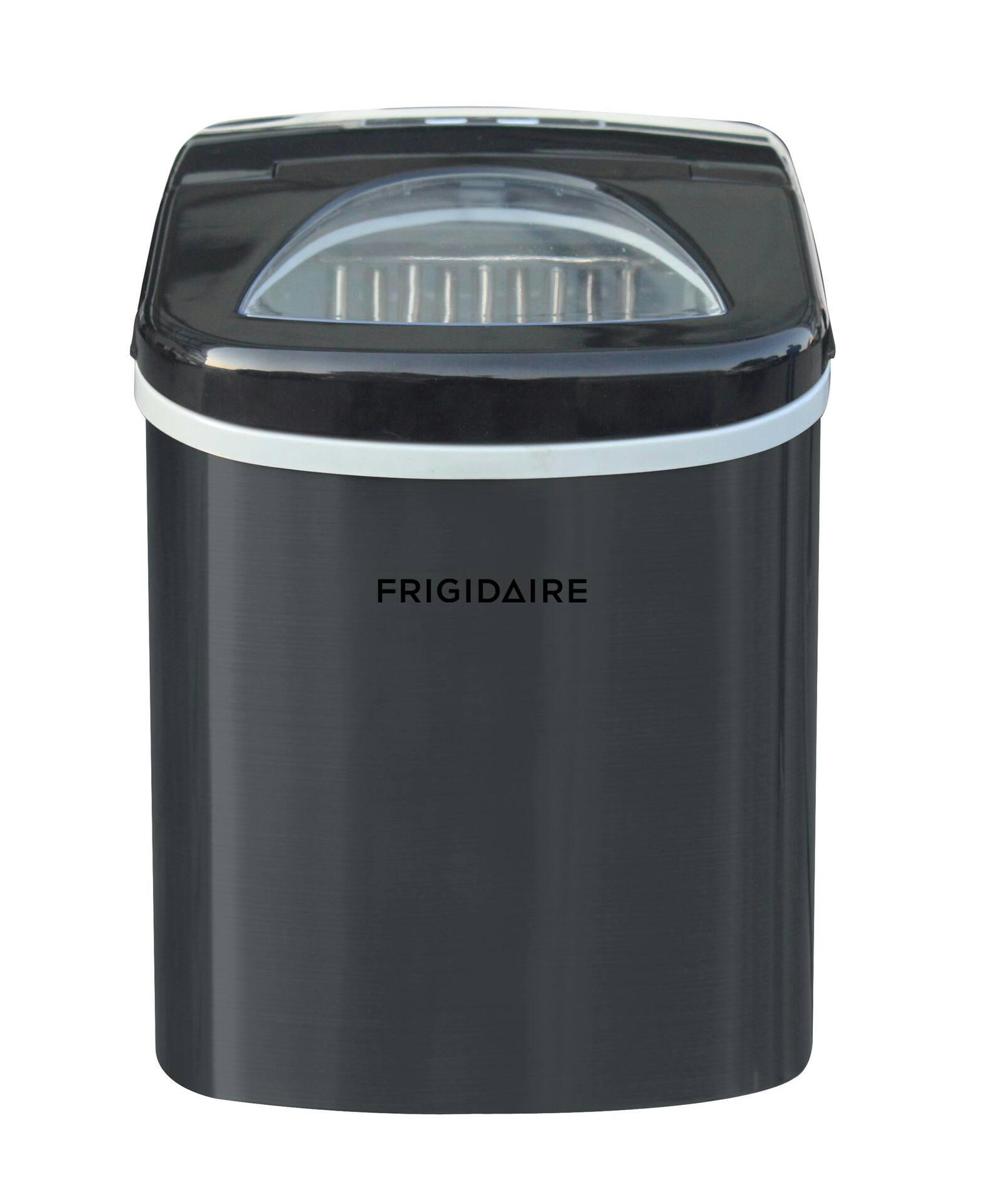 Frigidaire Stainless Steel Bullet Ice Maker, Black, 2.3-Qt, 26-lb/day