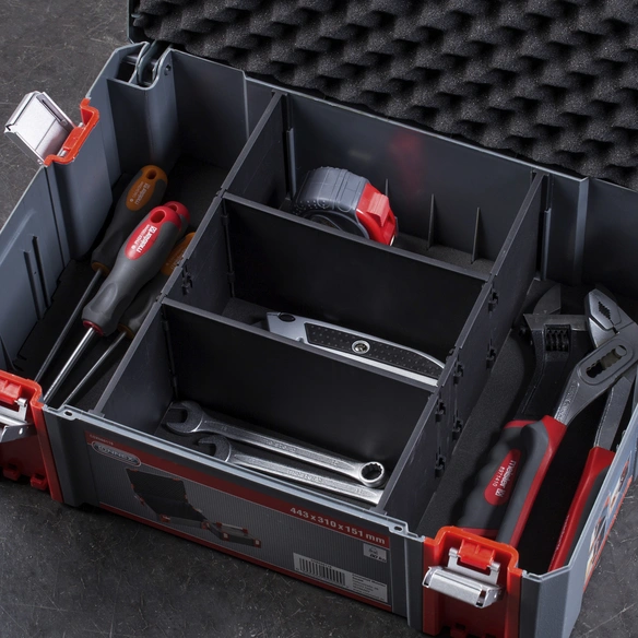Abteiler für Systembox, BxHxT: 11 x 36,5 x 2,5 cm, schwarz