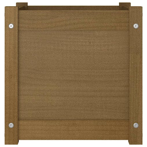NNEVL Garden Planter Honey Brown 40x40x40 cm Solid Pinewood