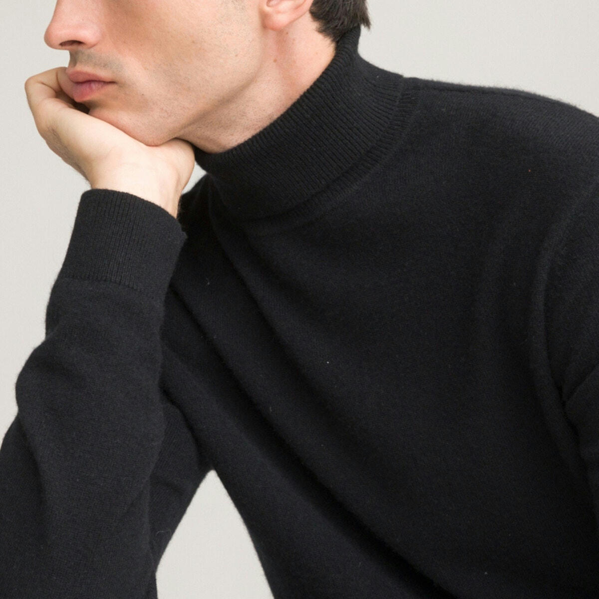 Pull col roulé en cachemire, made in Europe