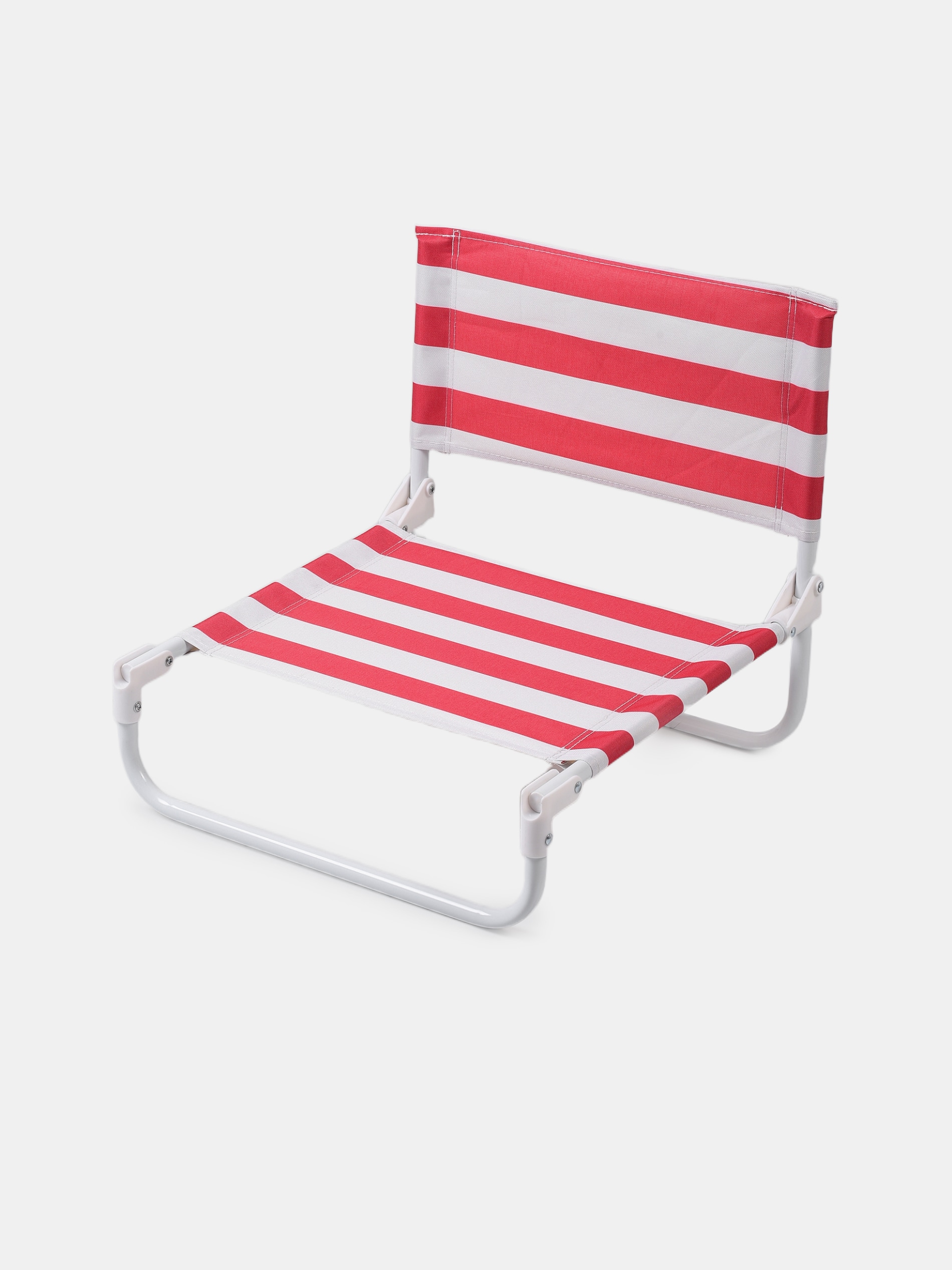Leżak plażowy w paski