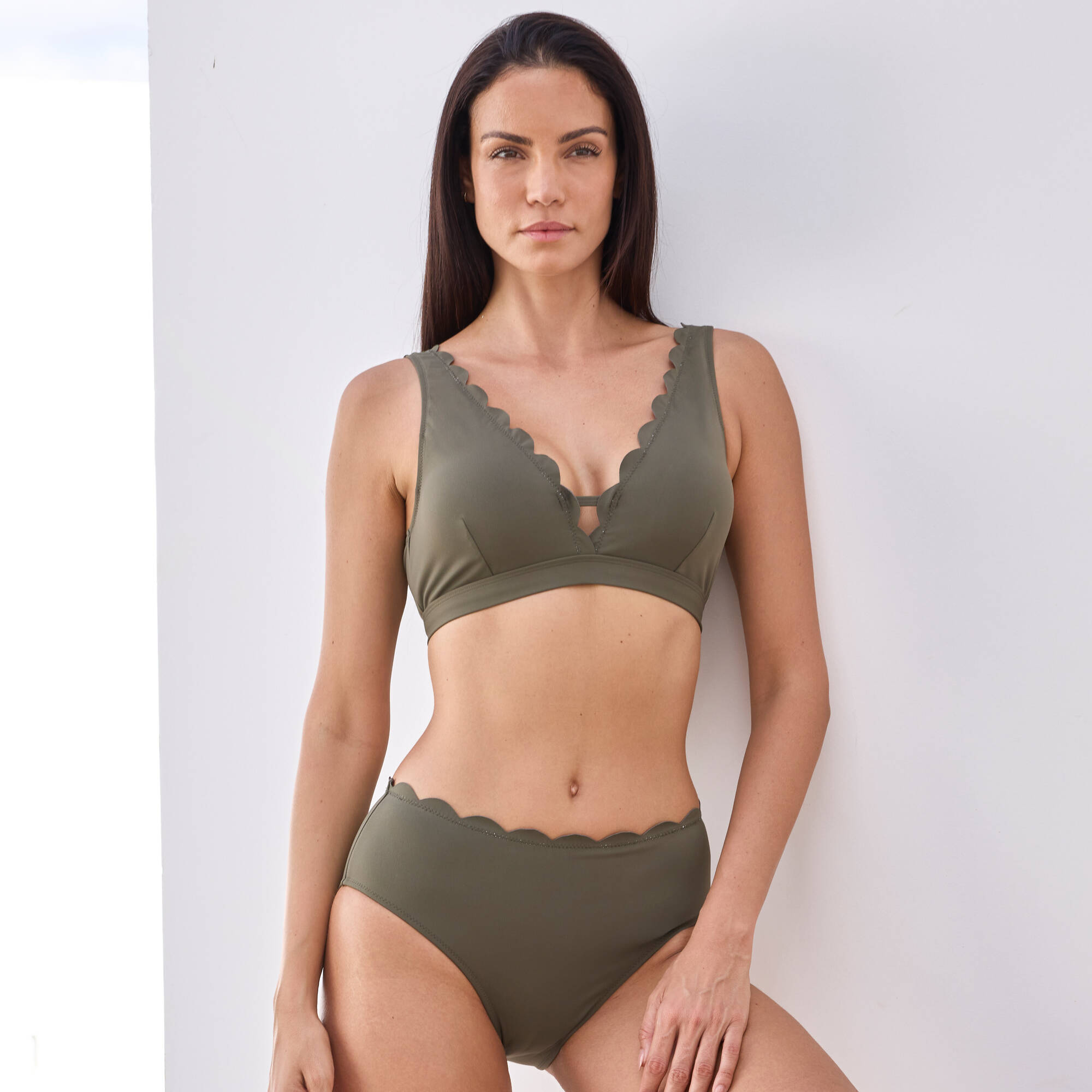 Bas de maillot de bain uni Gaona - forme maxi