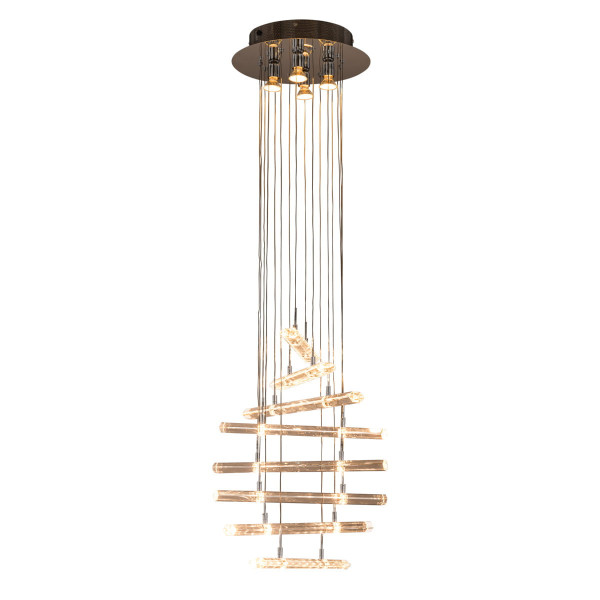 Lampa wisząca chromowana przezroczysty Spyro 20xGU10x50W Italux