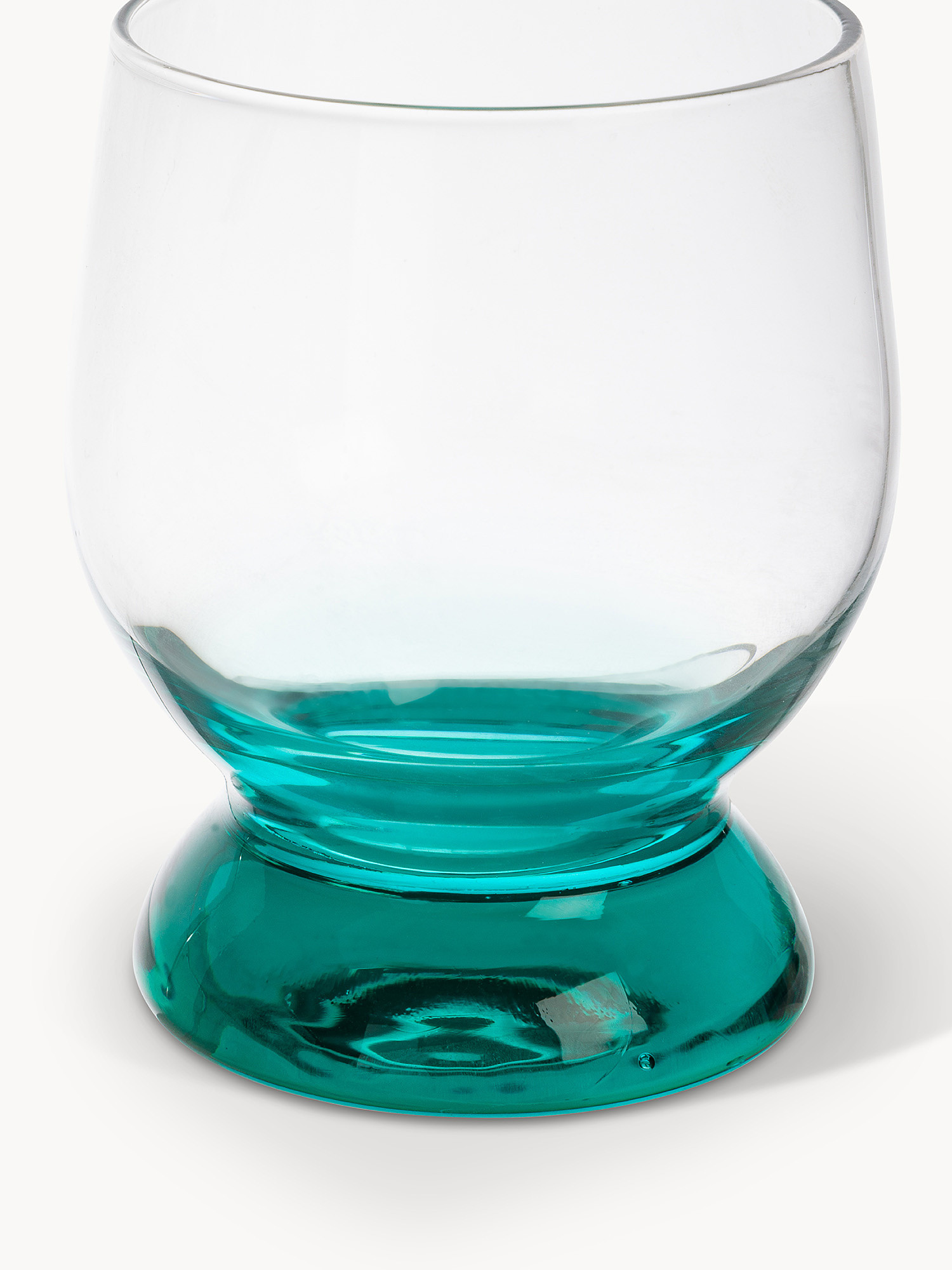 Calice basso con base colorata