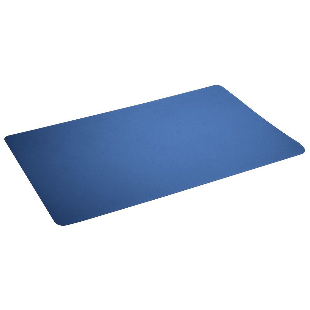 Set de table rectangulaire plastique bleu uni